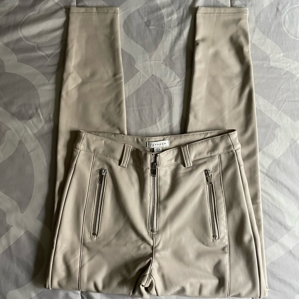 Topshop Faux Leather Pants
